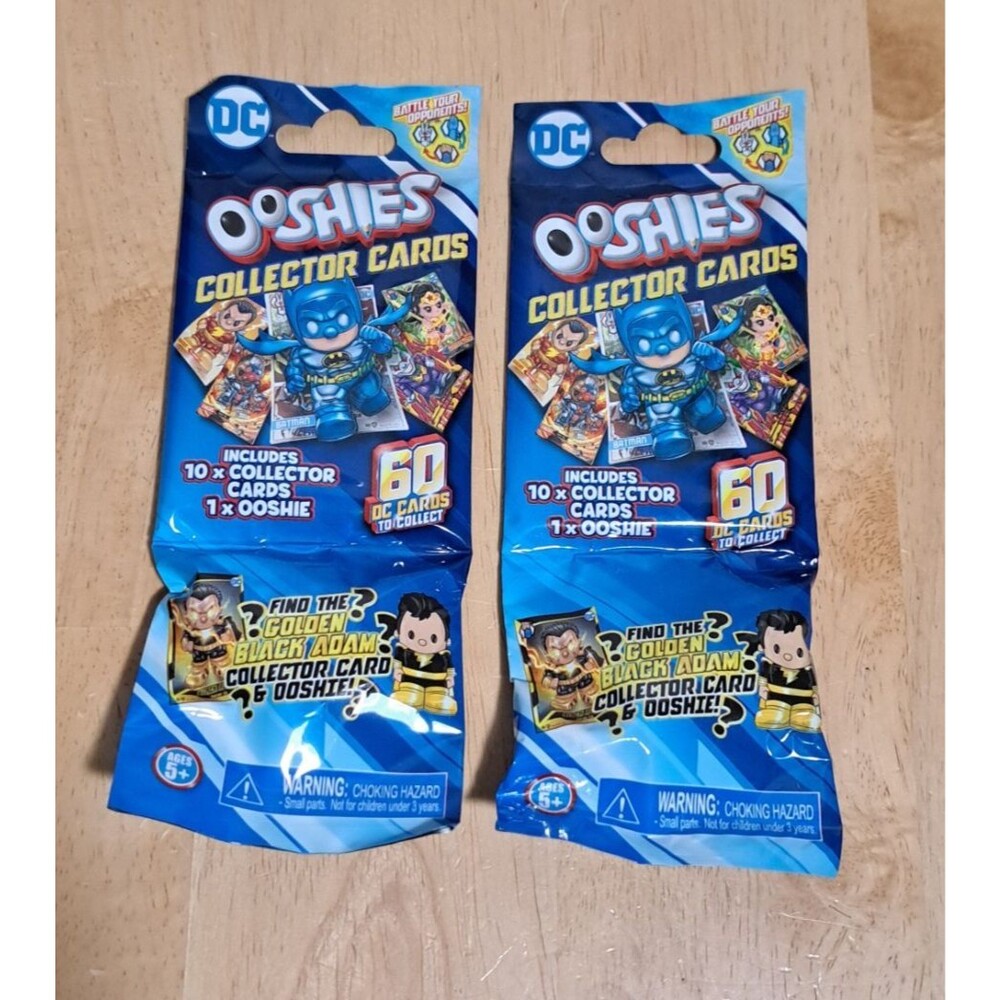 BRAND NEW 2PK DC WB Comics Ooshies Collector Cards
